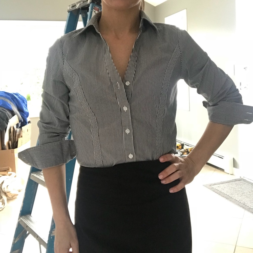 Express button down blouse